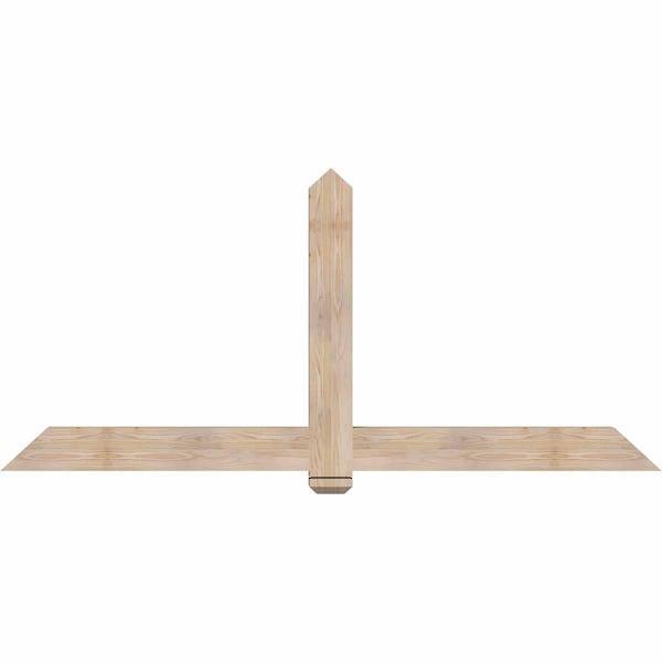 Ekena Millwork Eugene Smooth Timber Gable Bracket, Douglas Fir, 84"W x 38"H x 3 1/2"D x 5 1/2"F, 11/12 Pitch GBW084X38X0406EUG00SDF - main